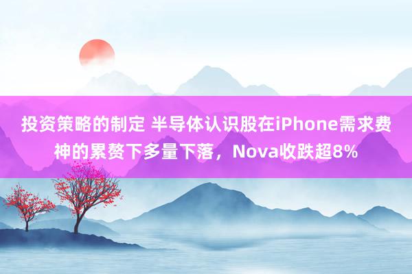 投资策略的制定 半导体认识股在iPhone需求费神的累赘下多量下落，Nova收跌超8%