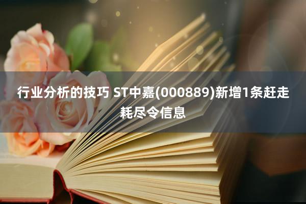 行业分析的技巧 ST中嘉(000889)新增1条赶走耗尽令信息