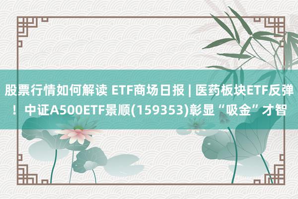 股票行情如何解读 ETF商场日报 | 医药板块ETF反弹！中证A500ETF景顺(159353)彰显“吸金”才智