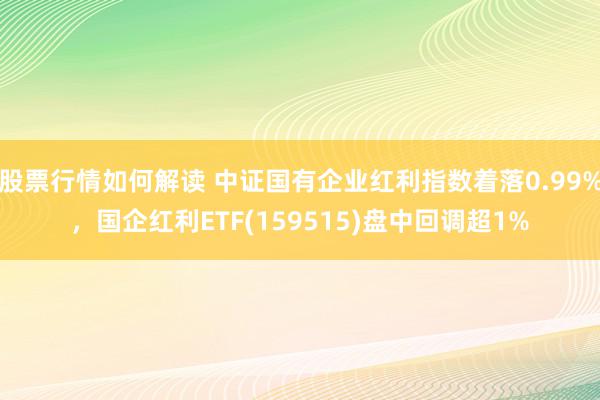 股票行情如何解读 中证国有企业红利指数着落0.99%，国企红利ETF(159515)盘中回调超1%