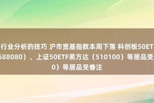 行业分析的技巧 沪市宽基指数本周下落 科创板50ETF（588080）、上证50ETF易方达（510100）等居品受眷注