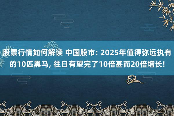 股票行情如何解读 中国股市: 2025年值得弥远执有的10匹黑马, 往日有望完了10倍甚而20倍增长!