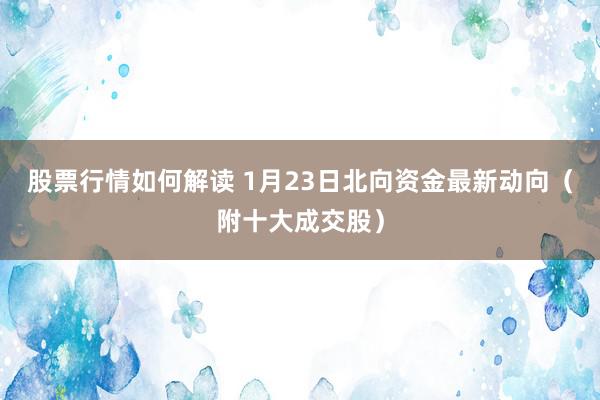 股票行情如何解读 1月23日北向资金最新动向（附十大成交股）