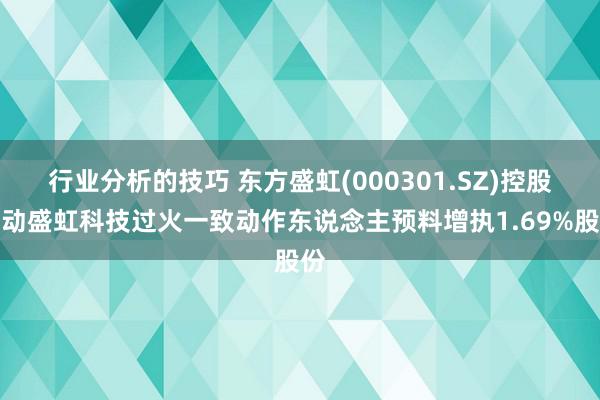 行业分析的技巧 东方盛虹(000301.SZ)控股激动盛虹科技过火一致动作东说念主预料增执1.69%股份