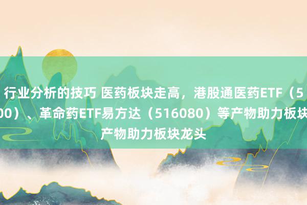 行业分析的技巧 医药板块走高，港股通医药ETF（513200）、革命药ETF易方达（516080）等产物助力板块龙头