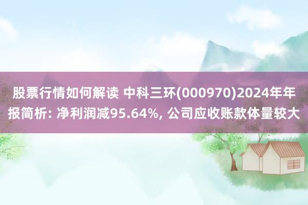 股票行情如何解读 中科三环(000970)2024年年报简析: 净利润减95.64%, 公司应收账款体量较大