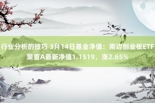 行业分析的技巧 3月14日基金净值：南边创业板ETF聚首A最新净值1.1519，涨2.65%